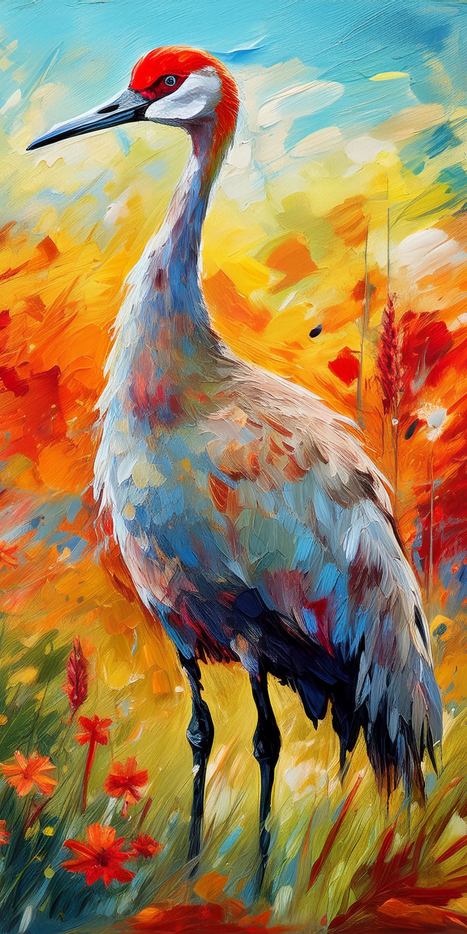 Sandhill Crane Acrylic